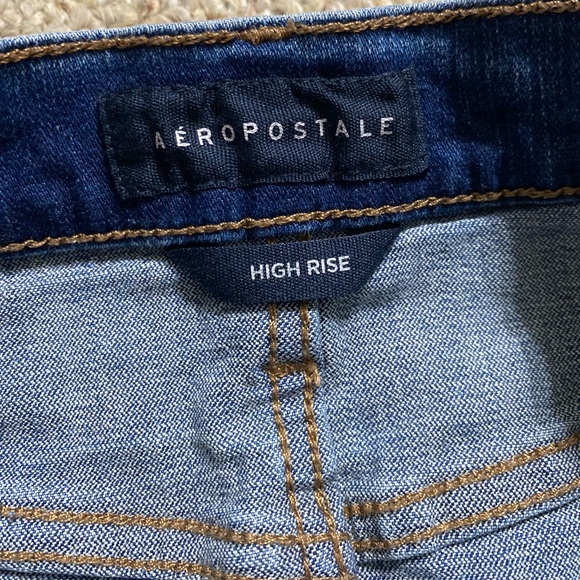 Aeropostale Blue Distressed Denim Skirt - Picture 4 of 5